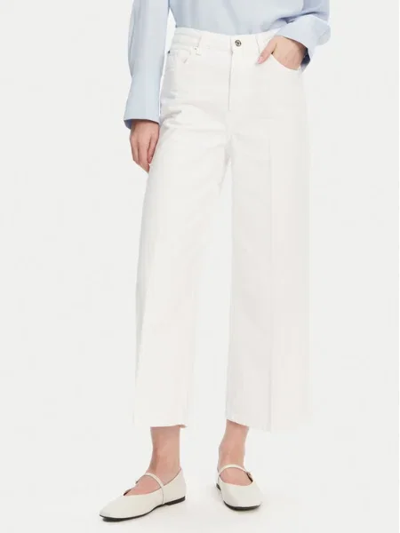 Tommy Hilfiger Džínsy Wide Leg biela