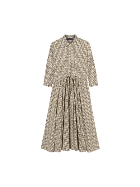 Sukienka midi Brooks Brothers z nadrukiem zielona