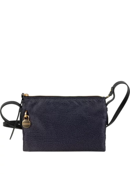 Geanta crossbody Borbonese cu imagine negru