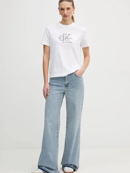 Calvin Klein Jeans kratka majica bela