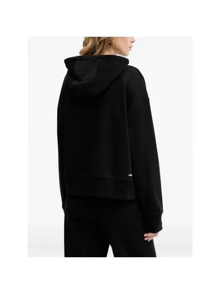 Bluza z kapturem Karl Lagerfeld z logo czarna