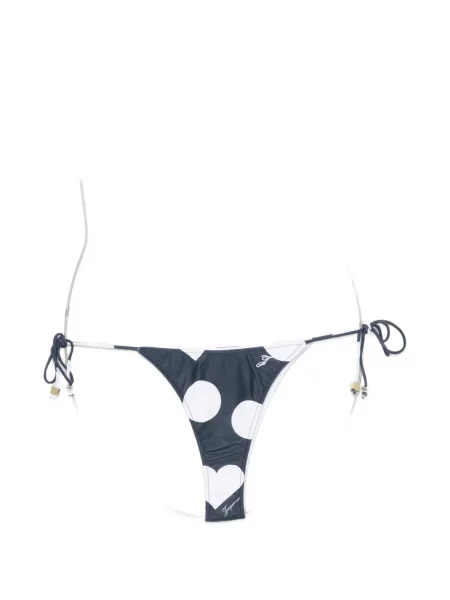 Bikini Jacquemus cu buline cu legături albastru