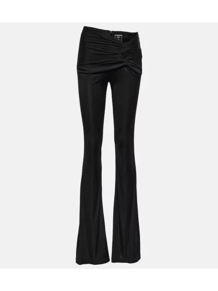Pantaloni Versace din jerseu negru