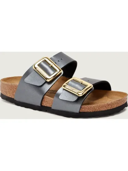 Papucs Birkenstock Sydney Cushion Buckle fekete