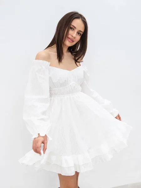 Сукня міні Romashka Пелюстка віскоза/нейлон білий