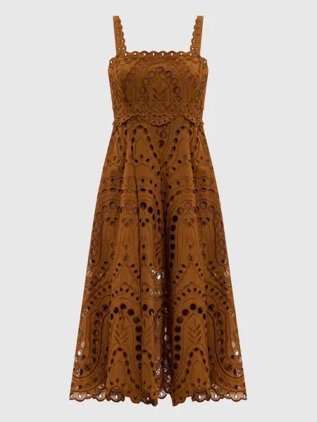 Сукня міді Glimmer Charo Ruiz коричнева