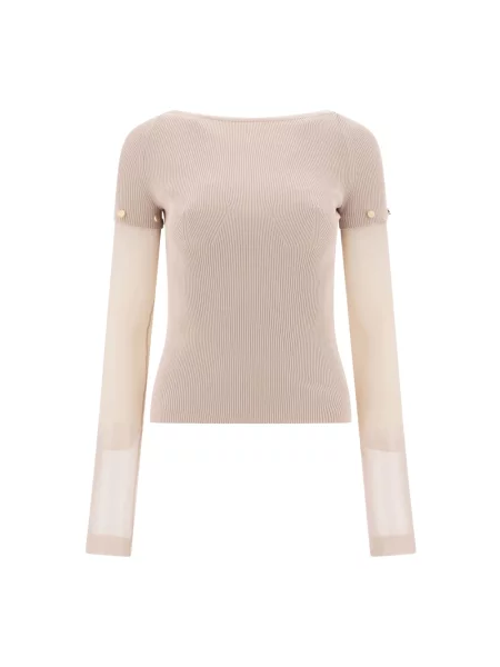 Sweter Sportmax casual beżowy