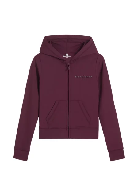 Hanorac cu glugă Juicy Couture cu imagine roșu