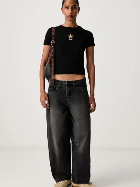 Guess Jeans tričko dámske s elastanom čierna
