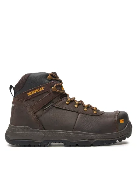 Pohodni čevlji CAT Footwear Pneumatic St S3 Wr Hro Src rjava