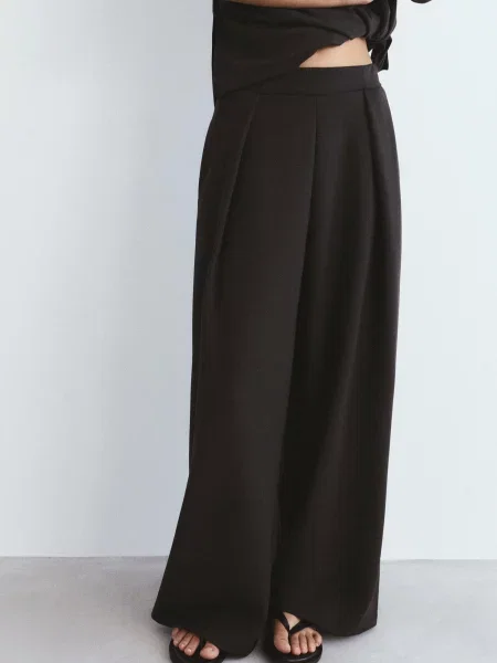 Pull&Bear Pantaloni negru