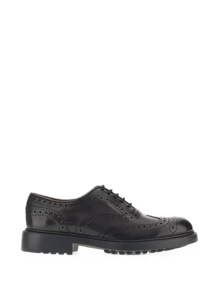 Brogues Doucal's din piele negru