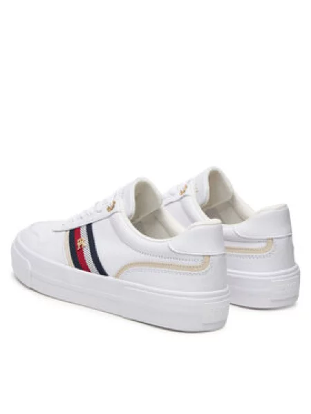 Tommy Hilfiger Superge Th Platform Vulc Leather bela