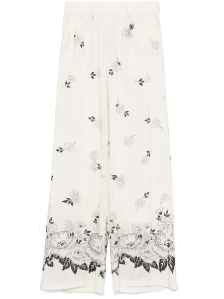 Pantaloni P.a.r.o.s.h. de mătase alb
