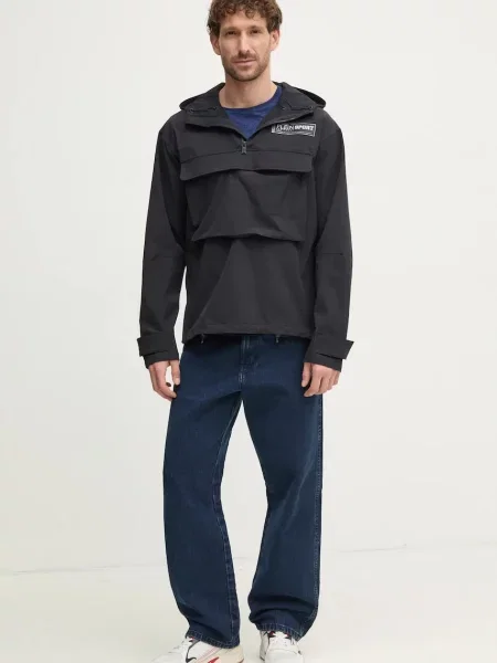 Меланжевая футболка Lindbergh синяя