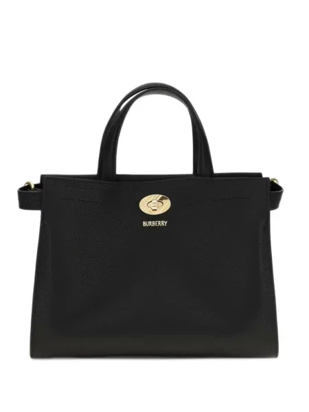 Geantă shopper Burberry în carouri negru
