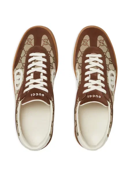 Sneakerși Gucci din piele cu autograf