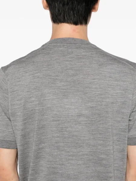 Tricou Canali de lână gri