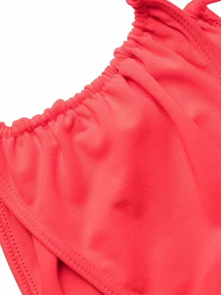 Bikini Manokhi z dekoltem halter kopertowy czerwony