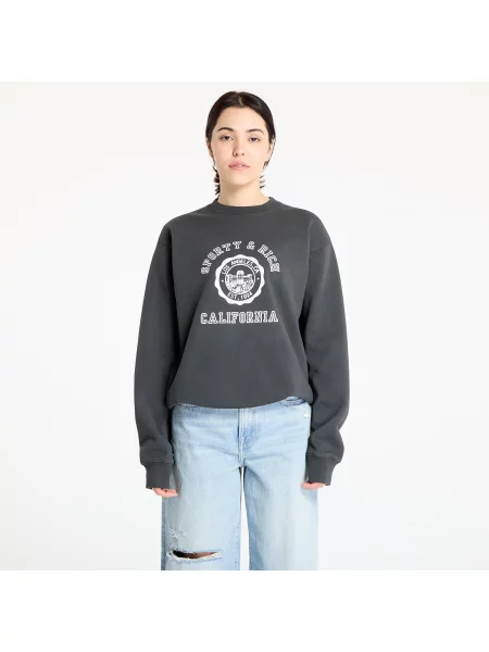 Hanorac Sporty & Rich California Emblem Crewneck Faded Black XS negru