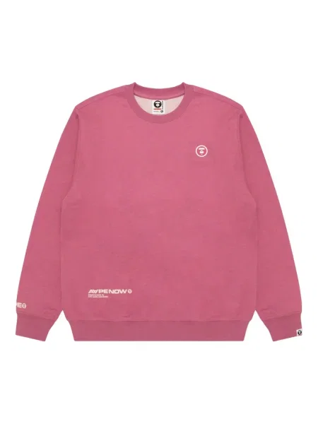 Hanorac Aape By A Bathing Ape cu motiv cu inimi roz