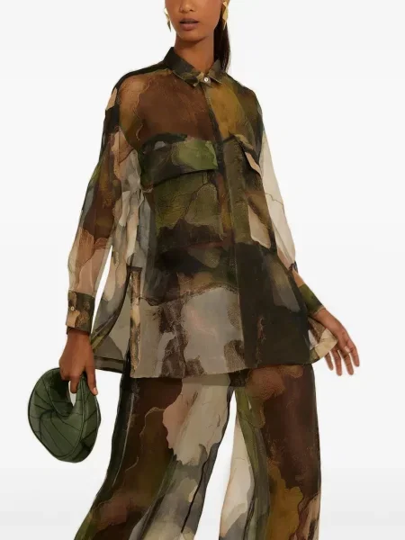 Koszula Lenny Niemeyer w kamuflażu zielona