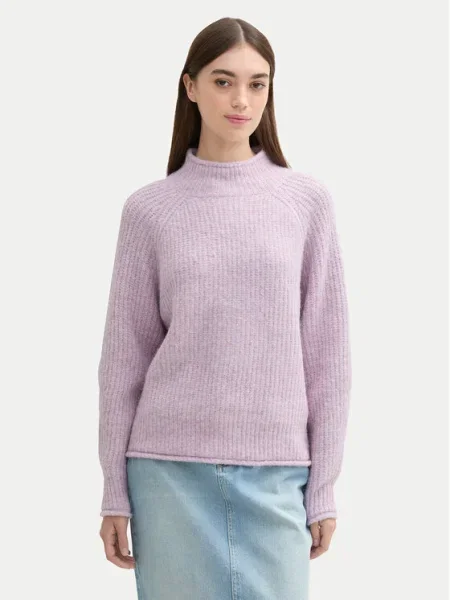 Tom Tailor Denim Bluză cu gât roz