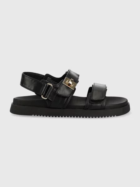 Kožené sandále Steve Madden Mona čierna