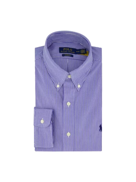 Koszula Polo Ralph Lauren popelinowa niebieska