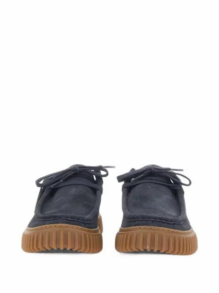 Pantofi Clarks cu șireturi din dantelă albastru