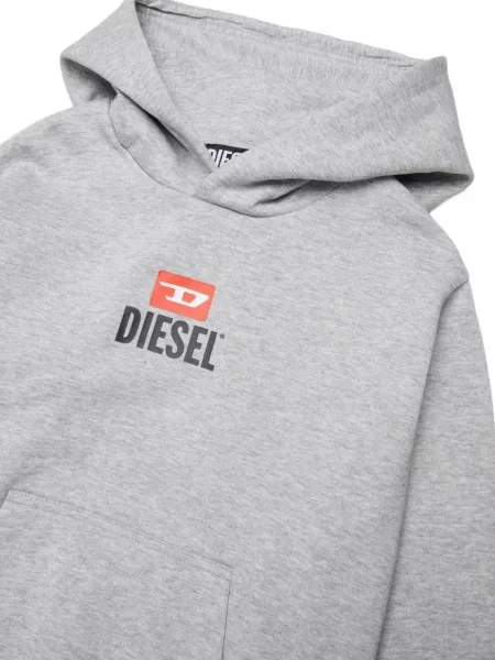 Bluza z kapturem dziecięca Diesel szara