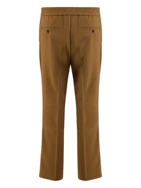 Pantaloni Ami Paris de lână maro