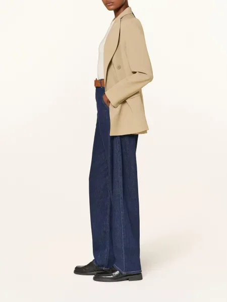 Max Mara Studio Barrel Džíny Conico navy námořnictvo
