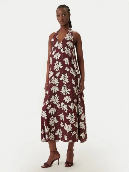 Vero Moda Літня сукня Jennifer бордовий