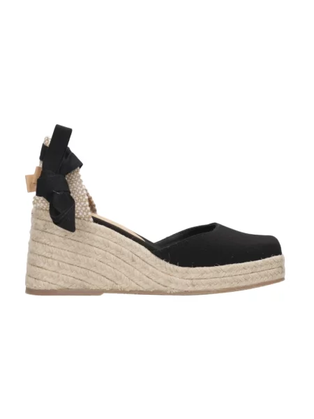 Espadryle Castaner na koturnie czarne