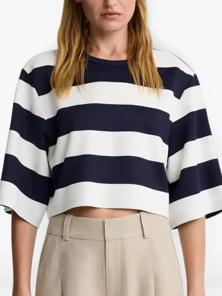 Decupat tricou Smythe alb