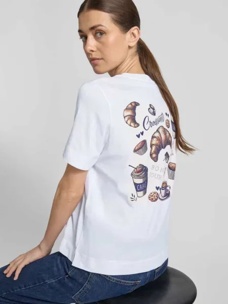 T-shirt z okrągłym dekoltem Rich & Royal biała