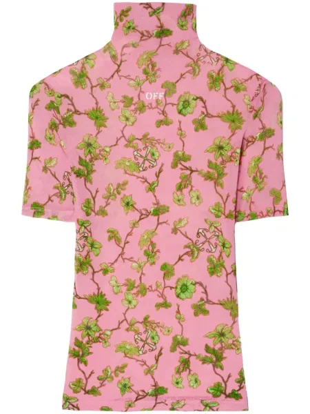 Koszulka Off-white tiulowa biała