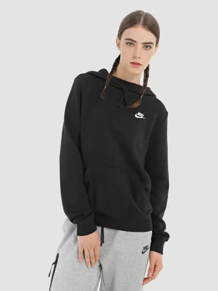 Худі NIKE Sportswear Club бавовна/поліестер чорний