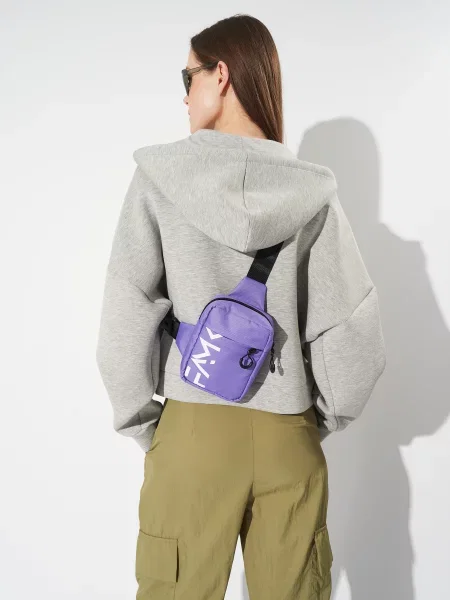 Сумка через плечо Famk фиолетовая