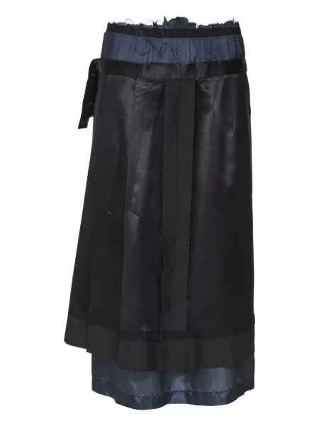 Fustă midi Maison Margiela până la genunchi negru