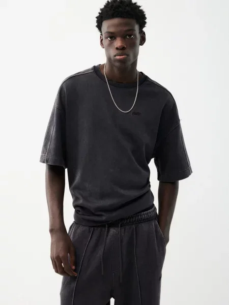 Pull&Bear Tricou STWD' negru