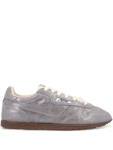 Sneakerși Autry din piele argintiu