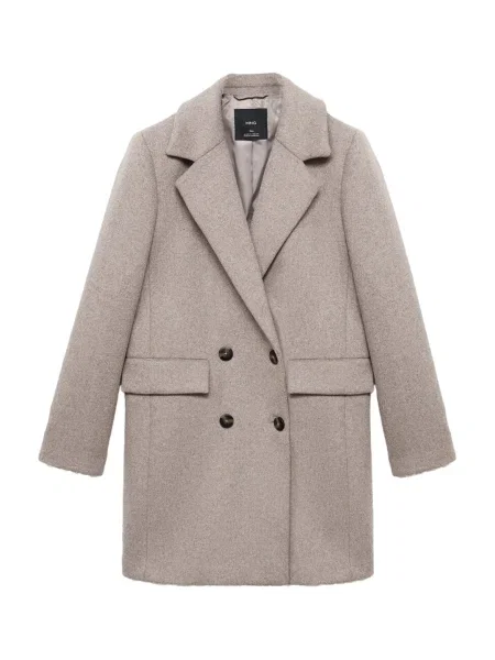 MANGO Přechodný kabát DALI sépiová