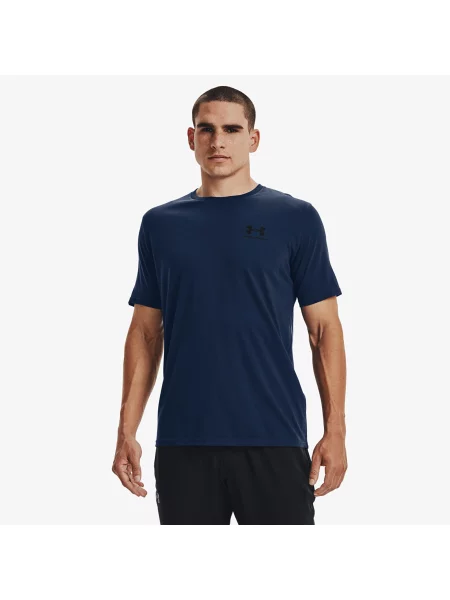 Тениска Under Armour Sportstyle Left Chest Short Sleeve T-Shirt Navy XS тъмносиньо