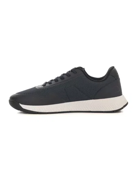 Sneakersy Boss płócienne niebieskie