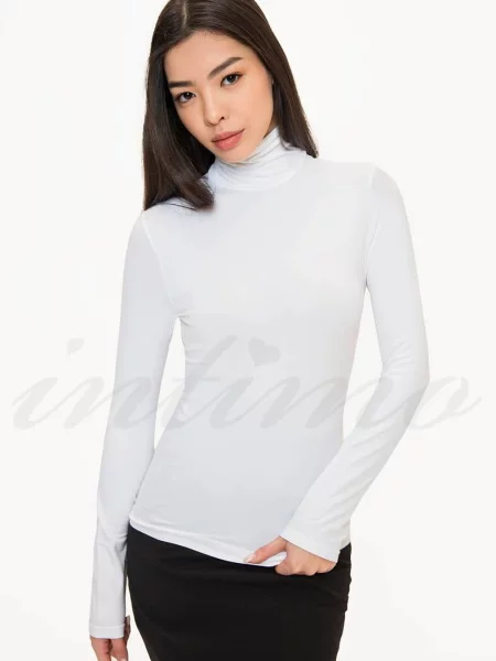 Женский однотонный гольф біла