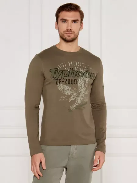 Hosszú ujjú póló Aeronautica Militare khaki