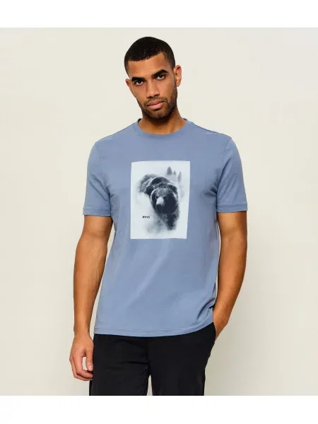 BOSS ORANGE Tricou Te_Being albastru