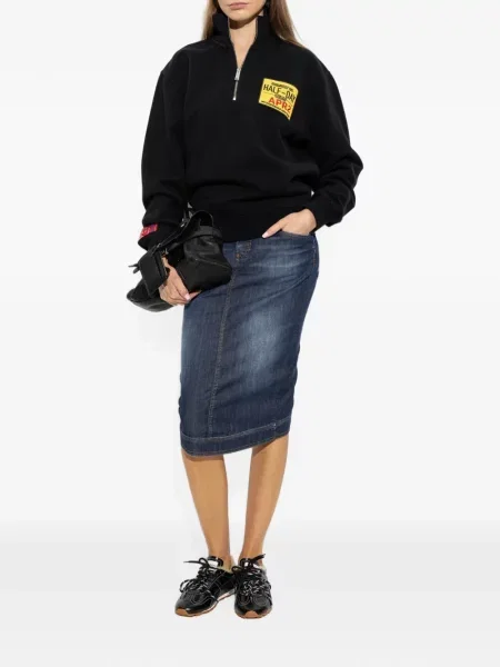 Hanorac cu fermoar Dsquared2 negru